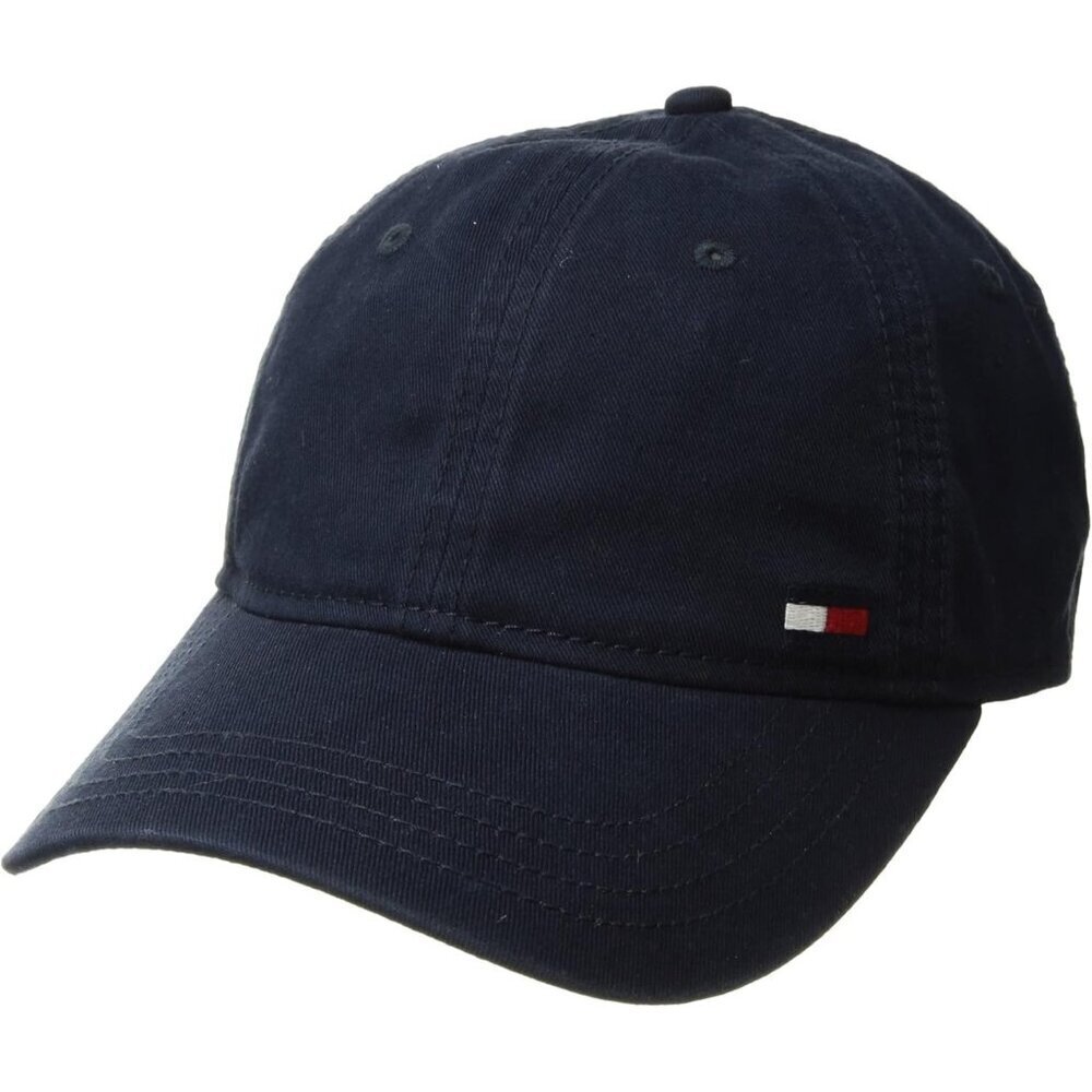 Tommy Hilfiger Men's Navy Blazer Cotton Billy Adjustable Flap Baseball Cap